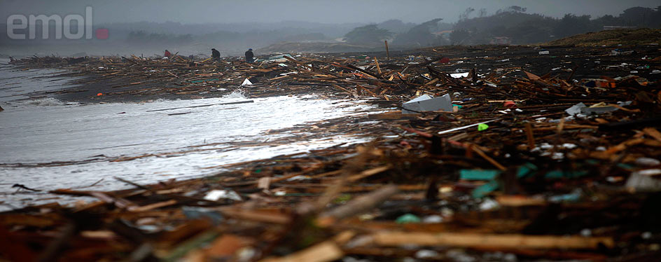 Pelluhue, coastal resort, after the tsunami